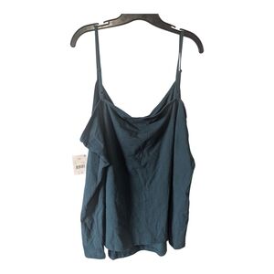 Women's Plus Size, Adjustable Tank Top, Teal, 4X. New